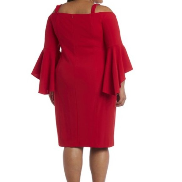 R&M Richards Bell sleeve cocktail dress - Picture 2 of 3